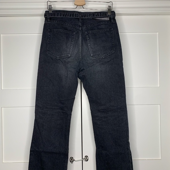 Sacai Boot Cut Washed Black Denim Pants - Picture 4 of 7